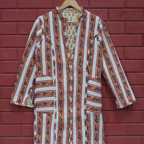 Womens Multti Color Velvet Embroidered Jacket with Floral Design